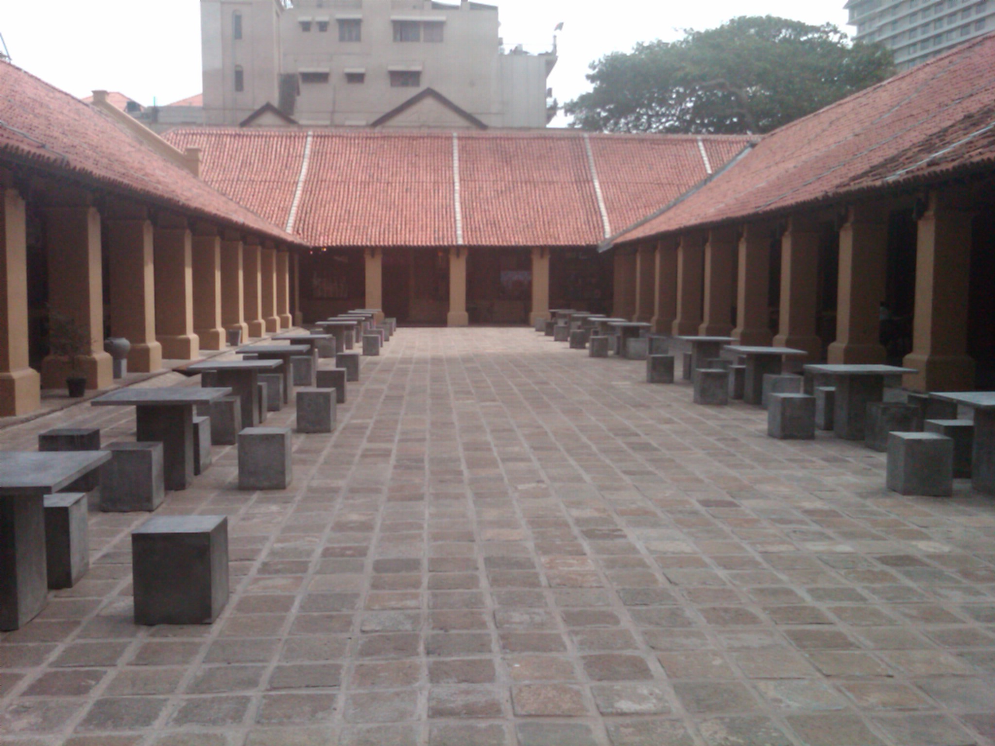 Courtyard dining precinct in Colombo Fort